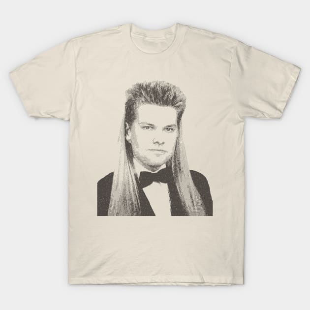 Theo Von High School Prom Mullet Portrait T-Shirt by TeeTrendz